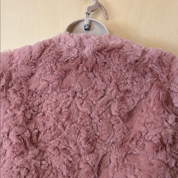 Line & Dot Plush Faux Fur Pink Teddy Jacket size S - Picture 8 of 11